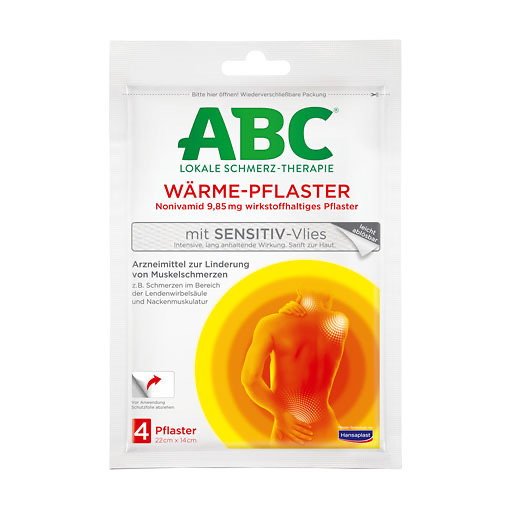 ABC Wärme-Pflaster sensitive-Vlies Hansaplast med