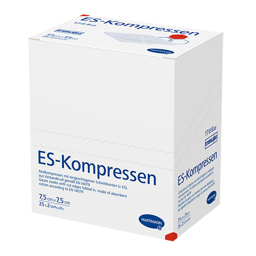 ES-KOMPRESSEN steril 7,5x7,5 cm 8fach