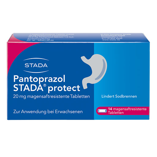PANTOPRAZOL STADA protect 20 mg magensaftres.Tabl.