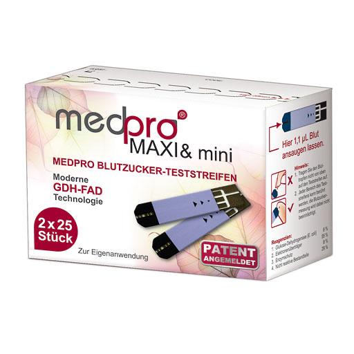 MEDPRO Maxi & mini Blutzucker-Teststreifen