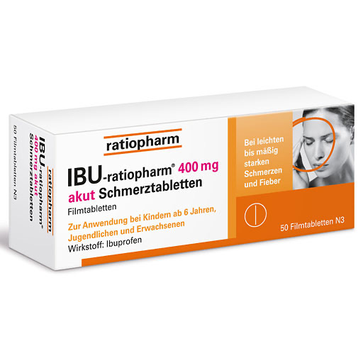 IBU-RATIOPHARM 400 mg akut Schmerztbl.Filmtabl.