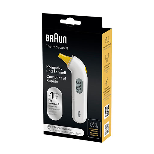BRAUN THERMOSCAN 3 Infrarot-Ohrthermometer