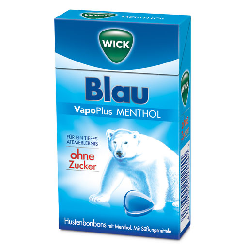 WICK BLAU Menthol Bonbons o.Zucker Clickbox