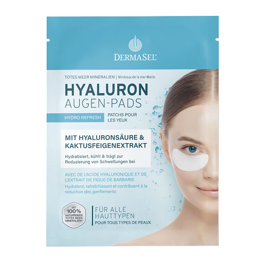 DERMASEL Totes Meer Hyaluron Augen-Pads