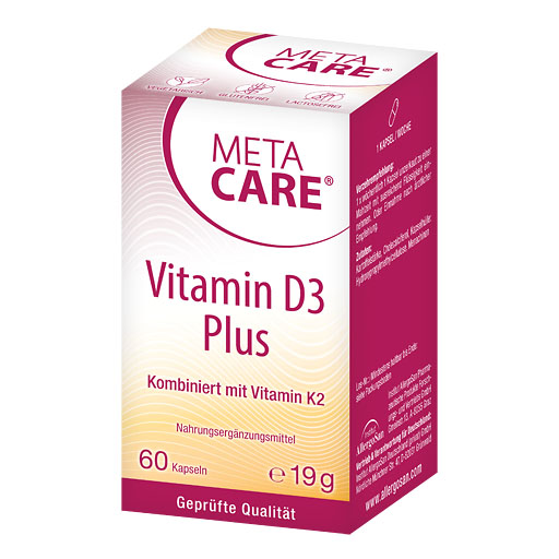 META-CARE Vitamin D3 Plus 10.000 I.E + 80 μg K2