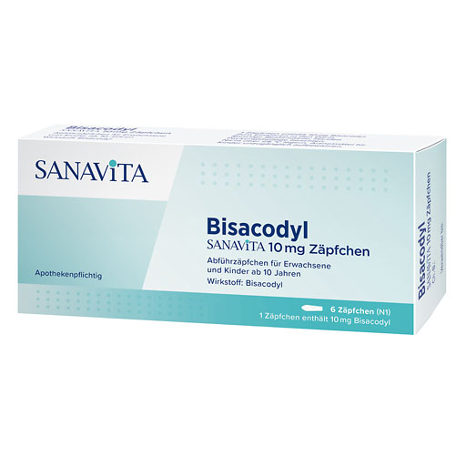 BISACODYL SANAVITA 10 mg Zäpfchen