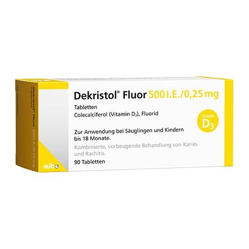 DEKRISTOL Fluor 500 I.E./0,25 mg Tabletten