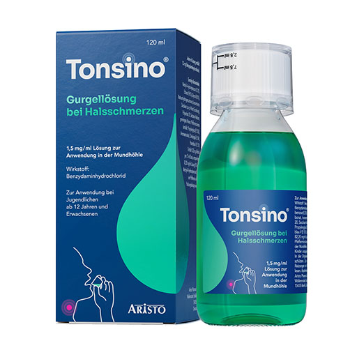 TONSINO Gurgellösung bei Halsschmerzen 1,5mg/ml Lsg.z.Anw.i.d.Mundh