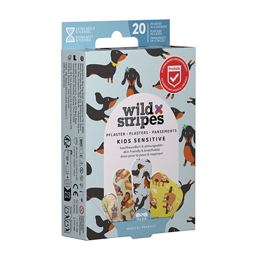 WILD STRIPES Pflaster Kids sensitiv Animal Fun